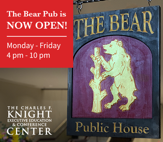 Bear Pub is now open announcement